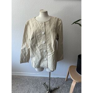 Bradley Women's White Leather Jacket NWT